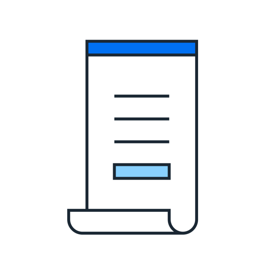 receipt pictogram
