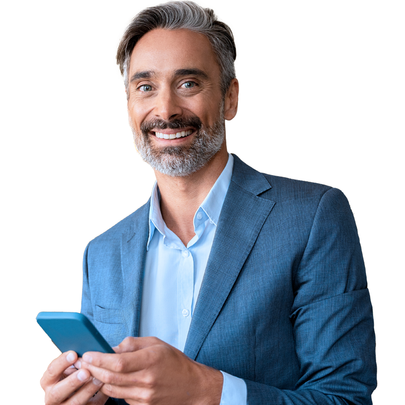 man using a phone