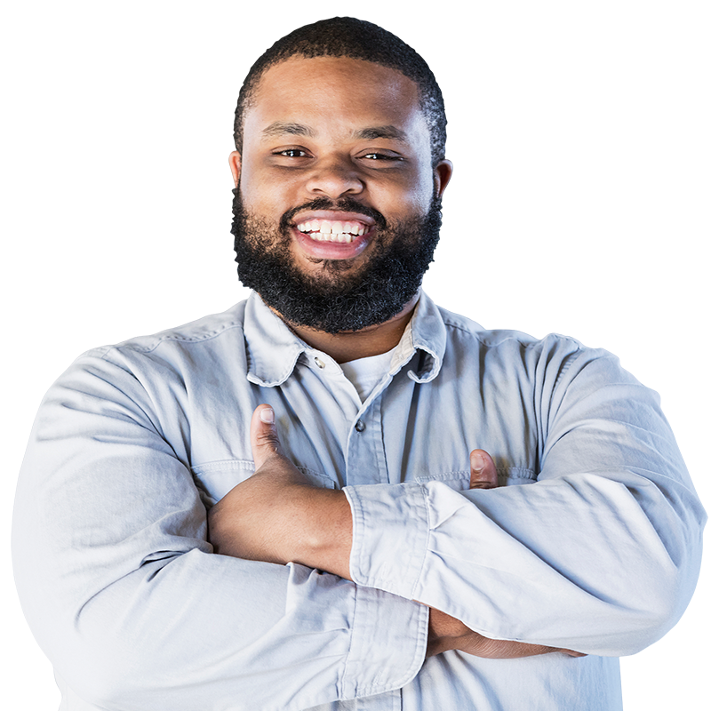 man smiling