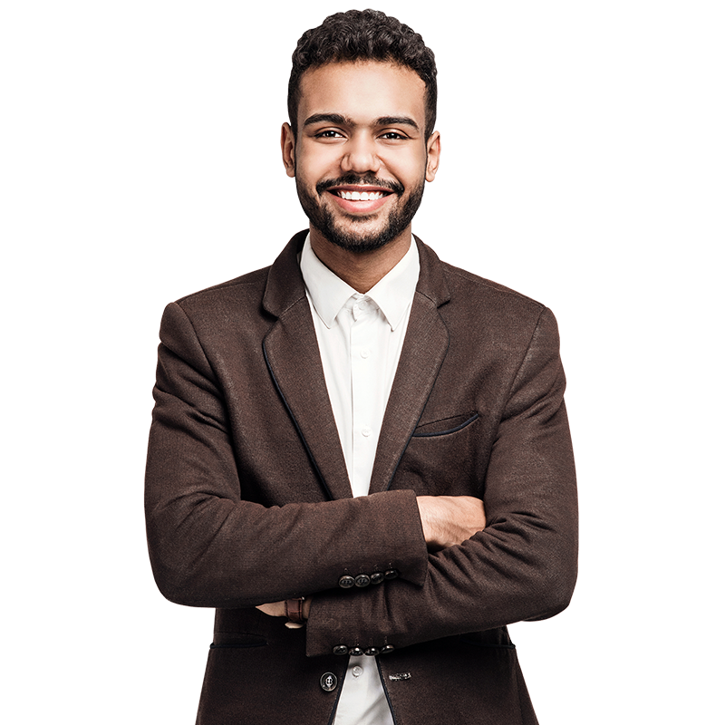 Man in a brown suit
